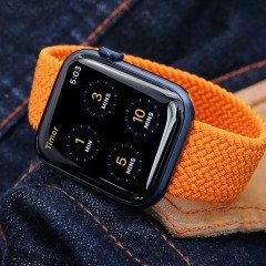 Apple Watch Solo Loop Örgü - Orange