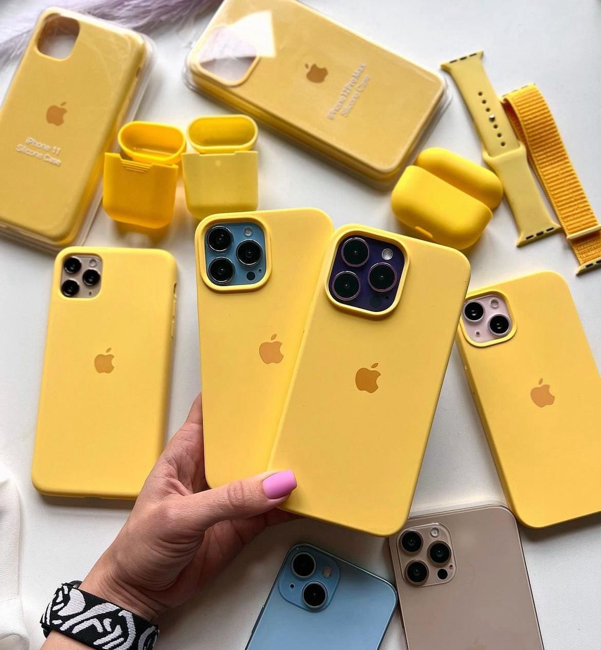 iPhone Lansman Kılıf - Sarı