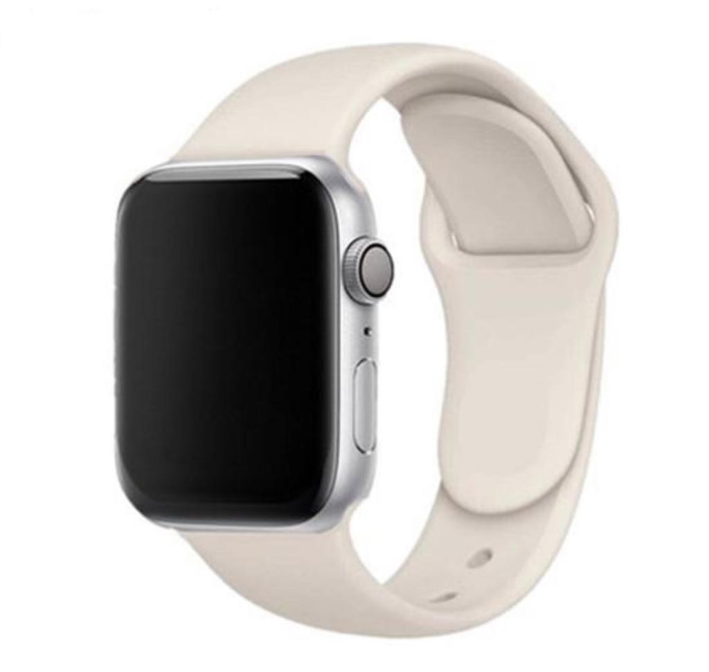 Apple Watch Silicon Kordon - Bej