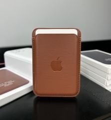 Apple MagSafe Özellikli Deri Cüzdan - Toprak Kırmızı