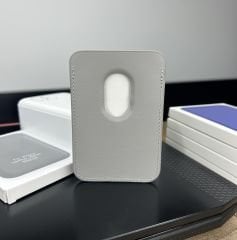 Apple MagSafe Özellikli Deri Cüzdan - Titanyum Natural