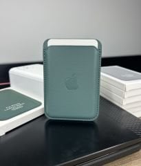 Apple MagSafe Özellikli Deri Cüzdan - Çam Yeşili