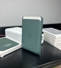 Apple MagSafe Özellikli Deri Cüzdan - Çam Yeşili