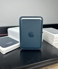 Apple MagSafe Özellikli Deri Cüzdan - Petrol Yeşili