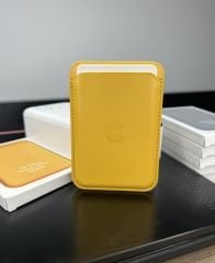 Apple MagSafe Özellikli Deri Cüzdan - Sarı
