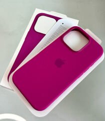 iPhone MagSafe Özellikli Silicon Kılıf - Fuşya