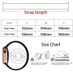 Apple Watch Solo Loop Örgü - Pembe Mavi
