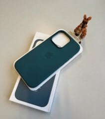 iPhone MagSafe Özellikli Silicon Kılıf - Kot Rengi