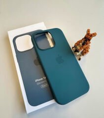 iPhone MagSafe Özellikli Silicon Kılıf - Kot Rengi