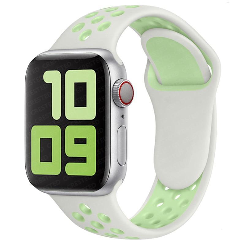 Apple Watch Nike Kordon - Gri/Fıstık Yeşili