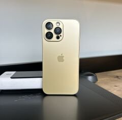 iPhone A-G Glass Case - Desert Titanium