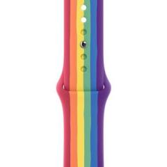 Apple Watch Silicon Kordon - Gökkuşağı