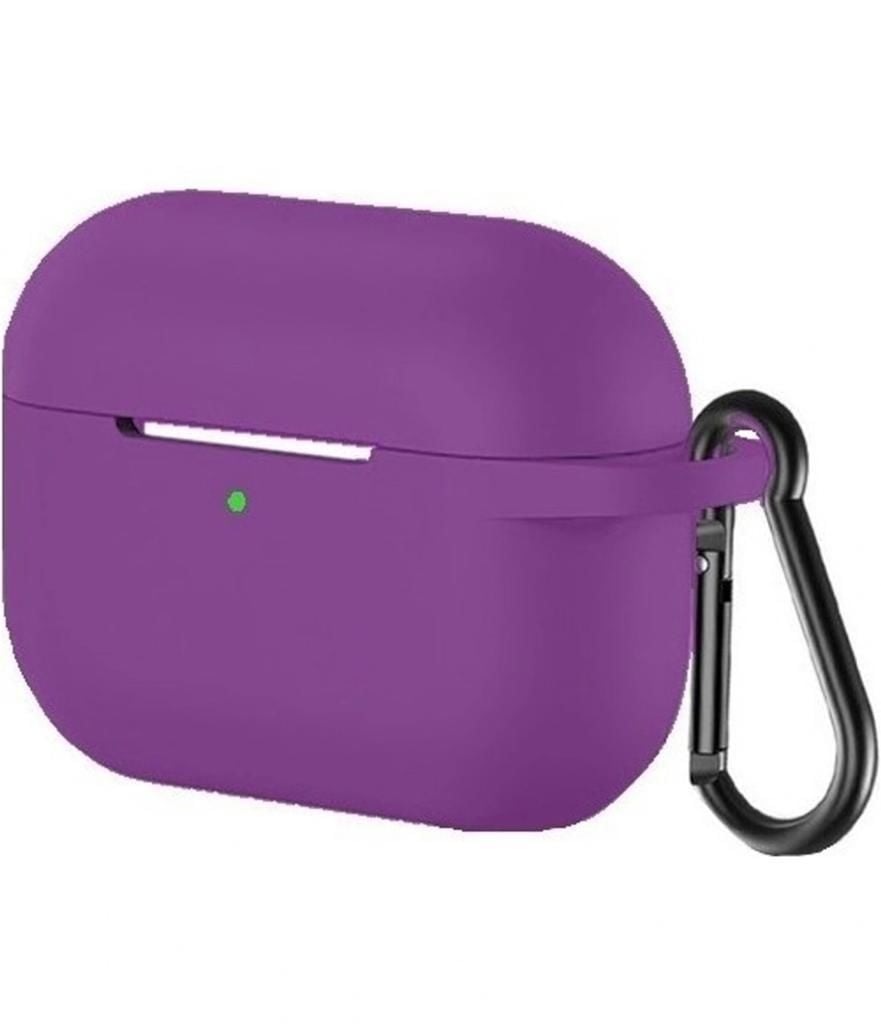 Airpods Pro 2.Nesil Kancalı Silicon Kılıf - Mürdüm