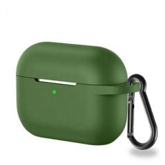 Airpods Pro 2.Nesil Kancalı Silicon Kılıf - Haki Yeşili