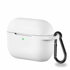 Airpods Pro 2.Nesil Kancalı Silicon Kılıf - Beyaz