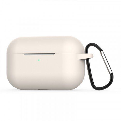 Airpods Pro 2.Nesil Kancalı Silicon Kılıf - Bej