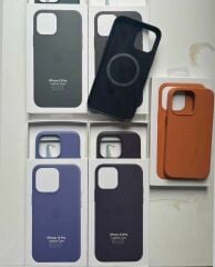 Apple MagSafe Özellikli Deri Kılıf - Kahverengi