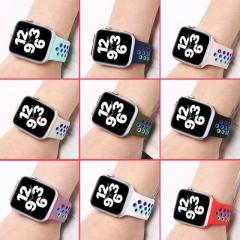 Apple Watch Nike Kordon - Beyaz Rainbow