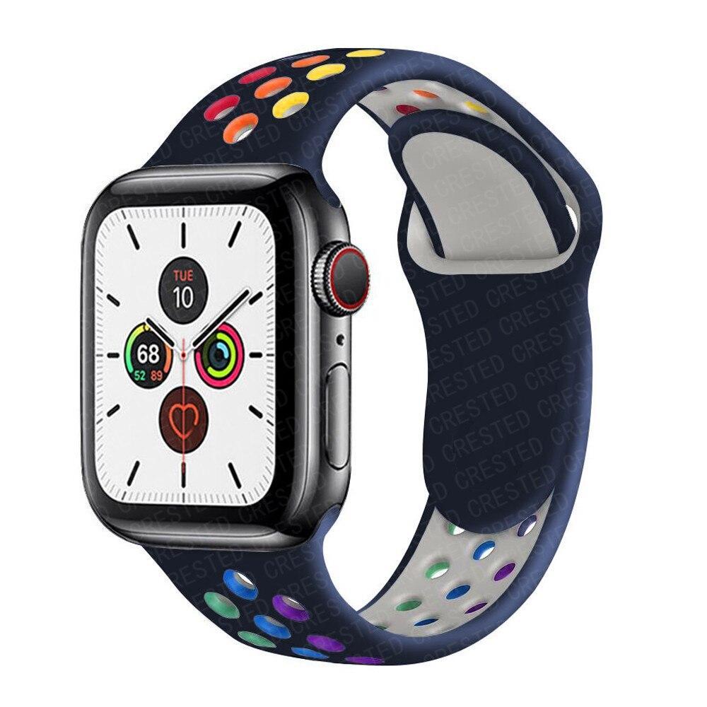 Apple Watch Nike Kordon - Lacivert Gökkuşağı