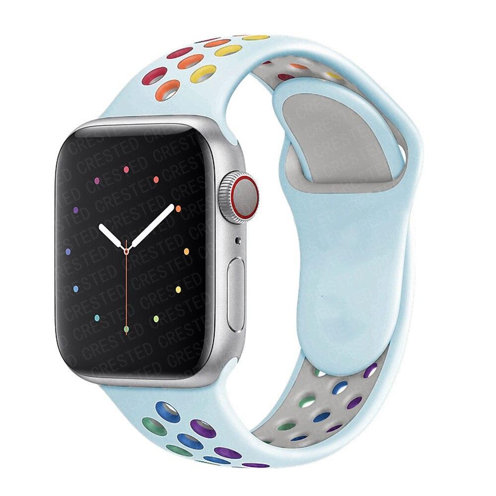 Apple Watch Nike Kordon - Bebe Mavi Gökkuşağı