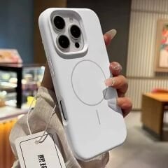 iPhone Slim MagSafe Silicon Kılıf - Beyaz