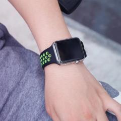 Apple Watch Nike Kordon - Siyah/Yeşil