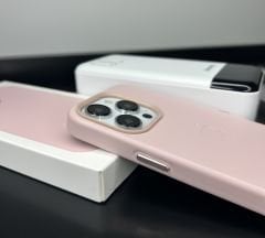 Apple MagSafe Özellikli Deri Kılıf - Kum Pembe