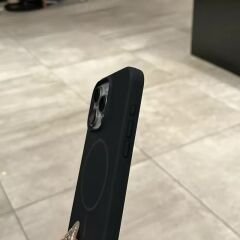iPhone Slim MagSafe Silicon Kılıf - Siyah