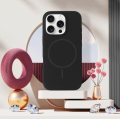 iPhone Slim MagSafe Silicon Kılıf - Siyah