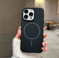 iPhone Slim MagSafe Silicon Kılıf - Siyah