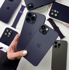 iPhone A-G Glass Case - Derin Mor