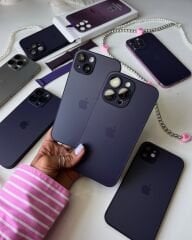 iPhone A-G Glass Case - Derin Mor