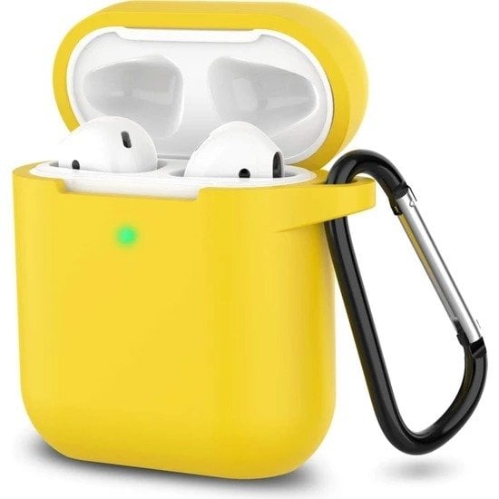 Airpods 2.Nesil Kancalı Silicon Kılıf - Sarı