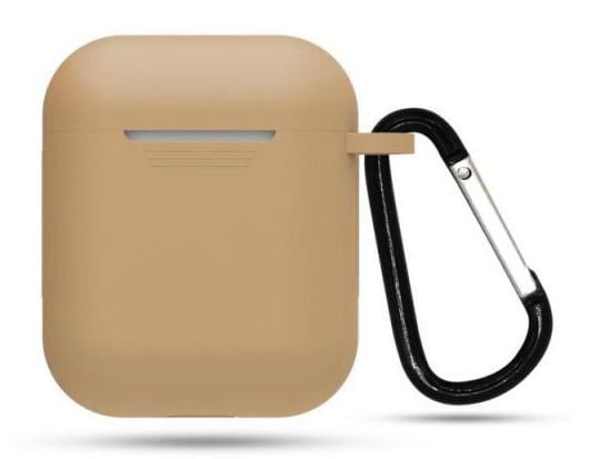 Airpods 2.Nesil Kancalı Silicon Kılıf - Hardal