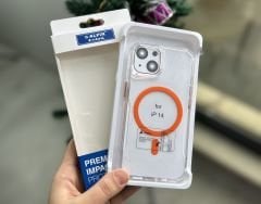 Nox MagSafe Şeffaf Kılıf - Turuncu
