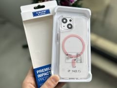 Nox MagSafe Şeffaf Kılıf - Kum Pembe