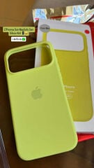 iPhone MagSafe Özellikli Silicon Kılıf - Neon Sarı