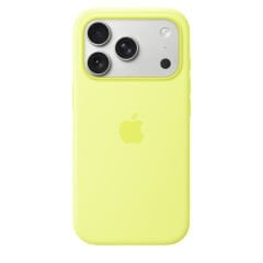 iPhone MagSafe Özellikli Silicon Kılıf - Neon Sarı