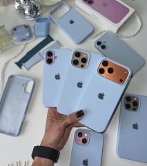 iPhone Lansman Kılıf - Bebe Mavi