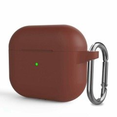 Airpods 3.Nesil Kancalı Silicon Kılıf - Scarlet