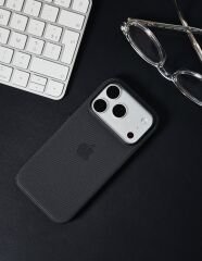 iPhone TechWoven Dokuma MagSafe Kılıf - Siyah