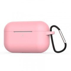 Airpods Pro Kancalı Silicon Kılıf - Pembe