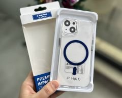 Nox MagSafe Şeffaf Kılıf - Lacivert