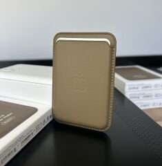 Apple MagSafe Özellikli Deri Cüzdan - Çöl Titanyum