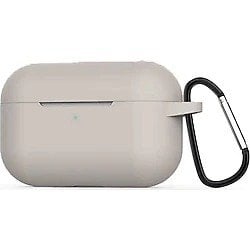 Airpods Pro Kancalı Silicon Kılıf - Titanyum