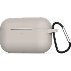 Airpods Pro Kancalı Silicon Kılıf - Titanyum