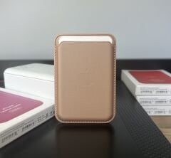 Apple MagSafe Özellikli Deri Cüzdan - Rose Gold