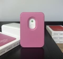 Apple MagSafe Özellikli Deri Cüzdan - Orkide Pembe