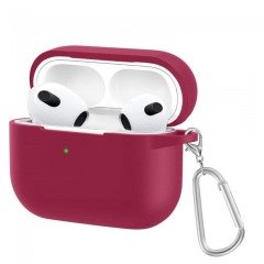 Airpods Pro Kancalı Silicon Kılıf - Grape Purple