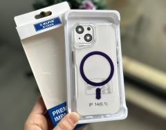 Nox MagSafe Şeffaf Kılıf - Derin Mor